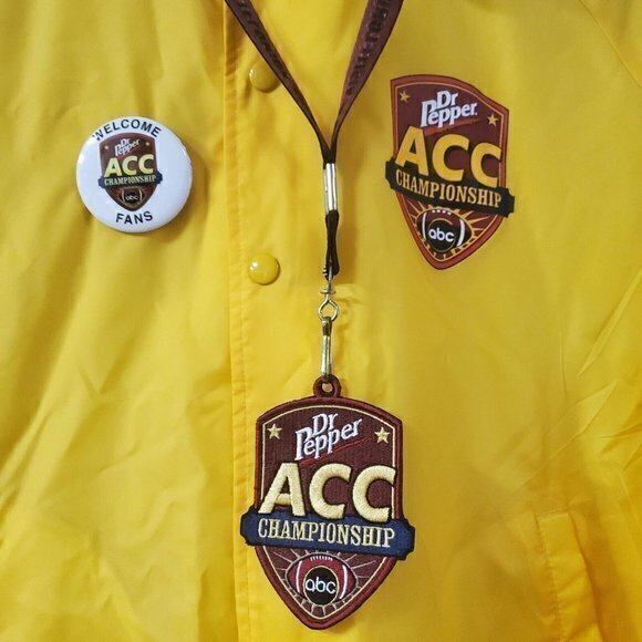Auburn Sportswear Dr. Pepper 2005 ACC‎ Championship Crew Jacket w/ Lanyard & Pin - Picture 4 of 6